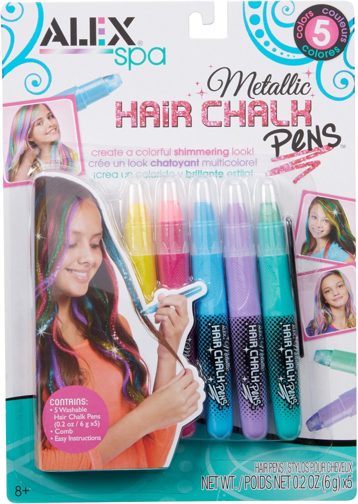 Metallic Hair Chalk Pens Teton Toys