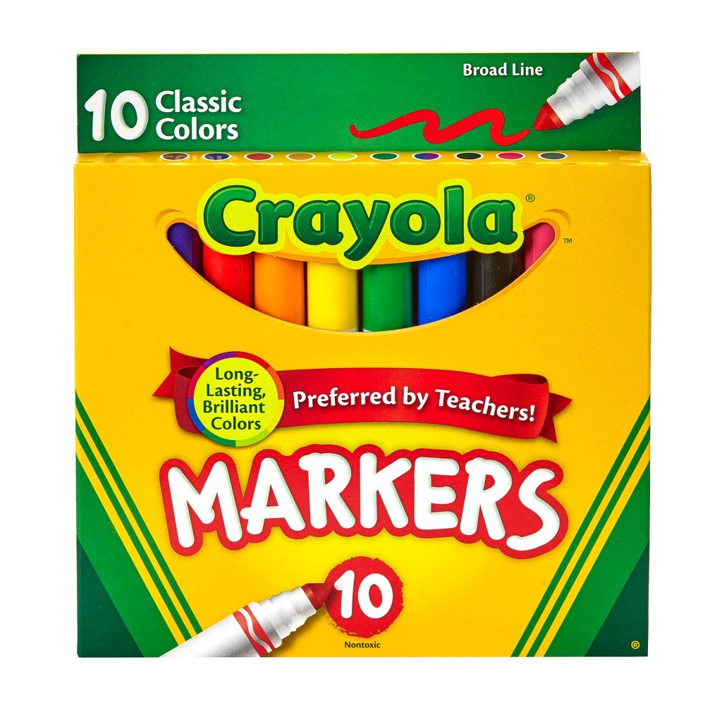 Crayola Classic Markers (10 pack) | Teton Toys