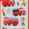 Firetrucks Foil Stickers