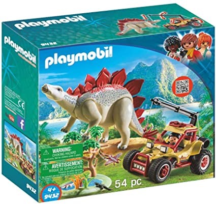 Junction kold gift Playmobil 9432 Explorer Vehicle with Stegosaurus - Teton Toys