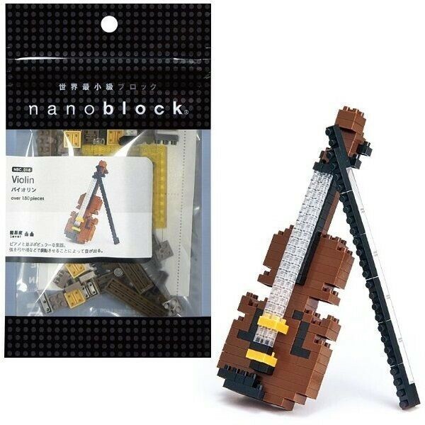 Nanoblock Violin 180 Pcs Building Kit S.58110 