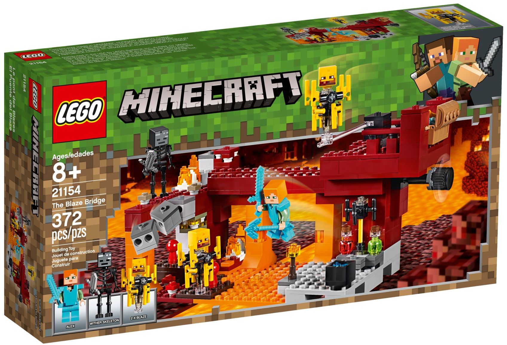 Lego Minecraft The Blaze Bridge Teton Toys