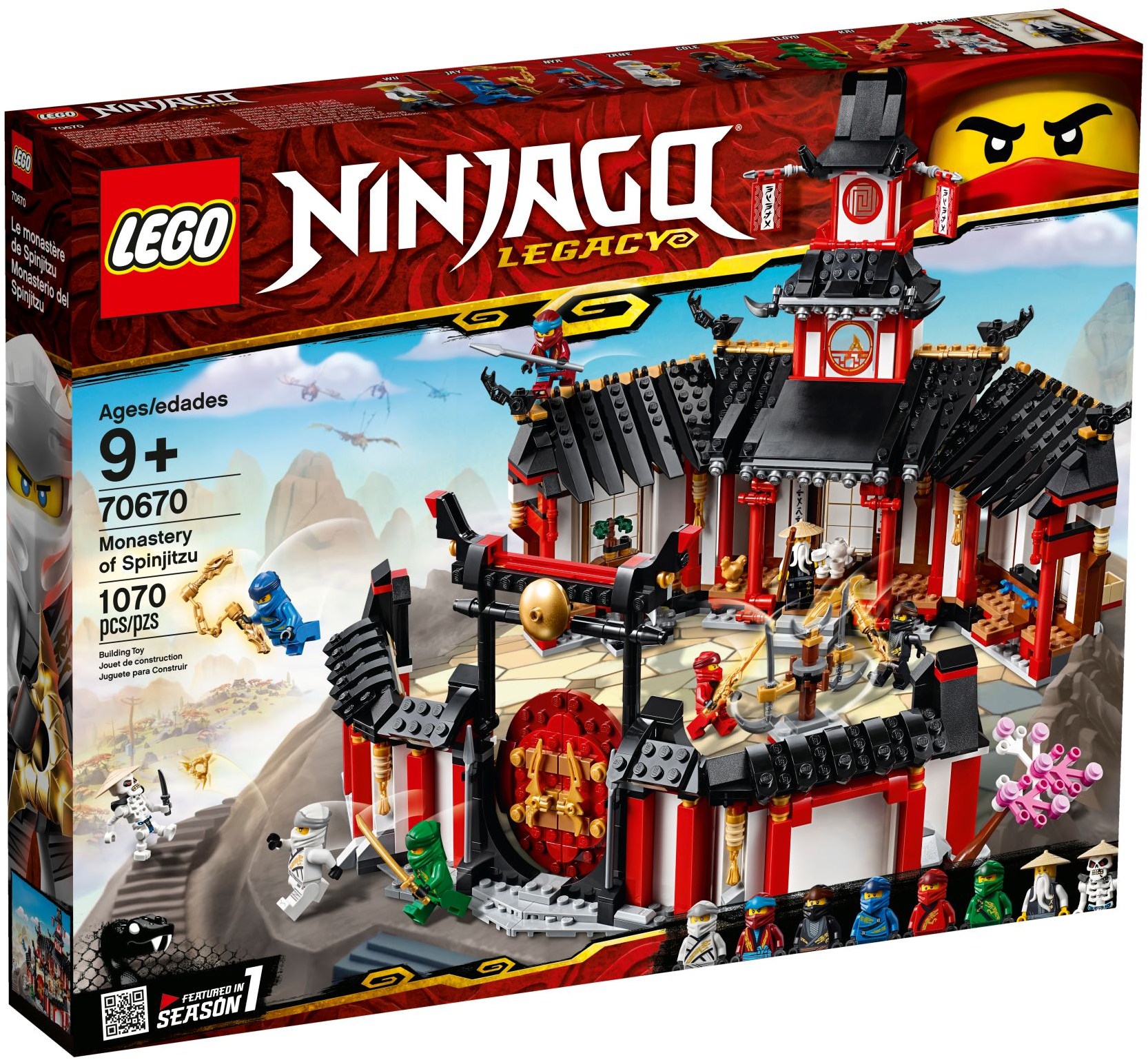 Lego Ninjago 70670 Monastery Of Spinjitzu Teton Toys