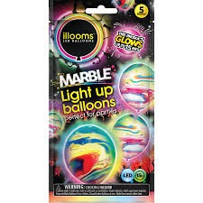 illooms LED Balloon Marble 5pk