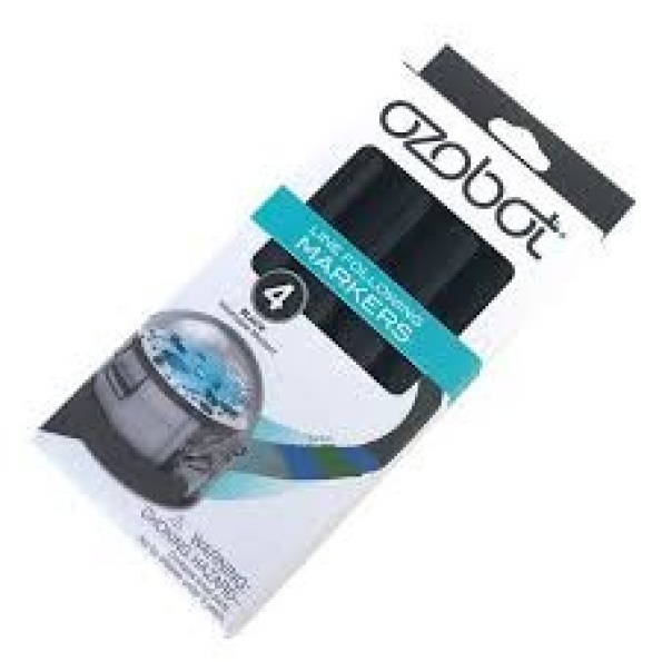 Ozobot Black Code Markers 4-Pack Black Washable