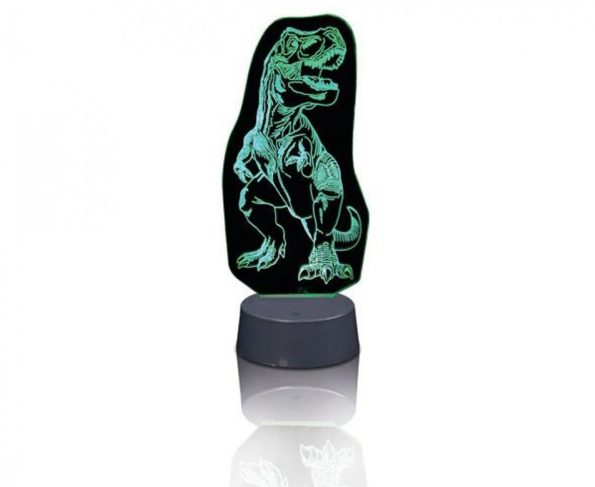Heebie Jeebies Tyrannosaurus LED Glow Art Lamp - Image 2