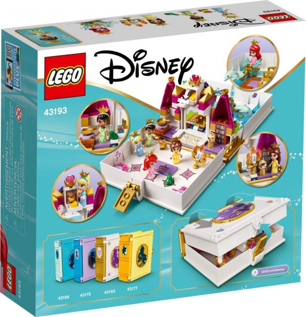 Lego- Disney Princess 43193 Ariel, Belle, Cinderella, and Tiana's Storybook Adventure - Image 2
