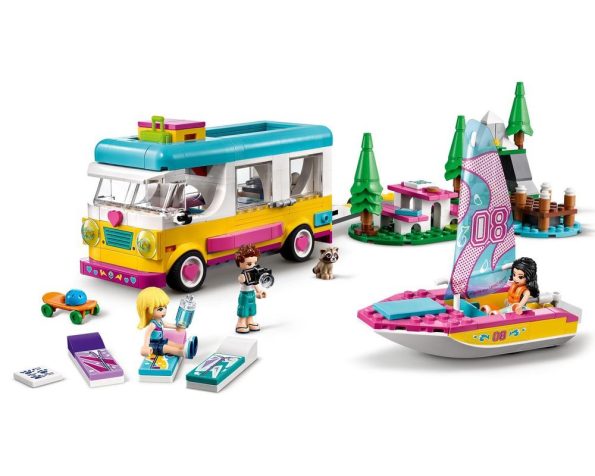 Lego- Friends 41681 Forest Camper Van and Sailboat - Image 3