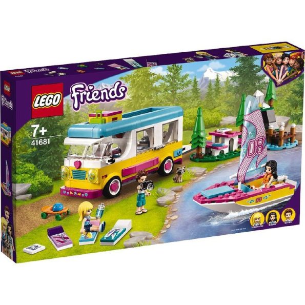 Lego- Friends 41681 Forest Camper Van and Sailboat