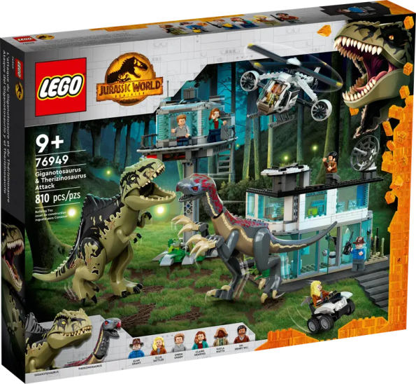 Lego- Jurassic World 76949 Giganotosaurus & Therizinosaurus Attack