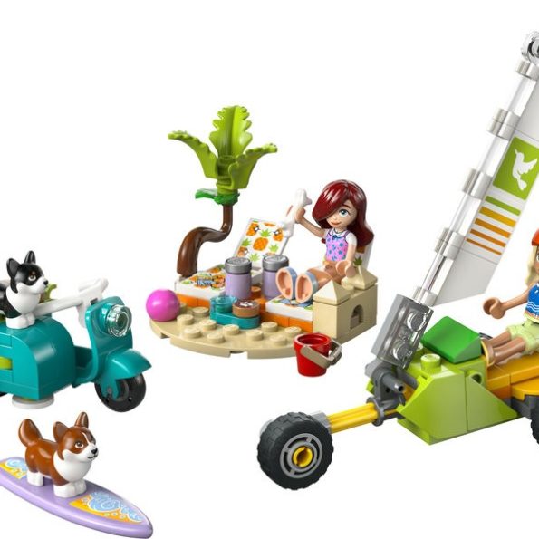 Lego- Friends 42641 Surfing Dogs and Scooter Adventure