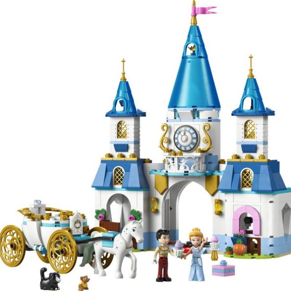 Lego- Disney Princess 43275 Cinderella's Castle and Horse Carriage