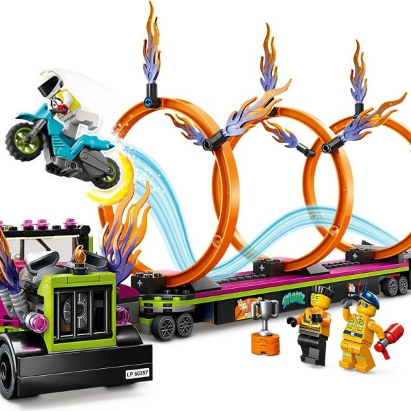 Lego- City 60357 Stunt Truck and Ring of Fire Challenge