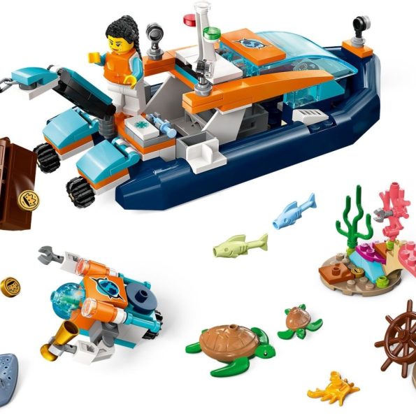 Lego- City 60377 Explorer Diving Boat