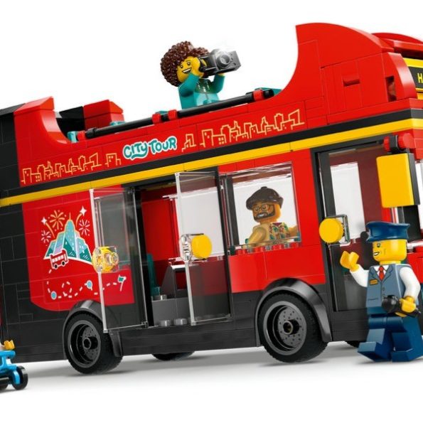 Lego- City 60407 Red Double Decker Sightseeing Bus