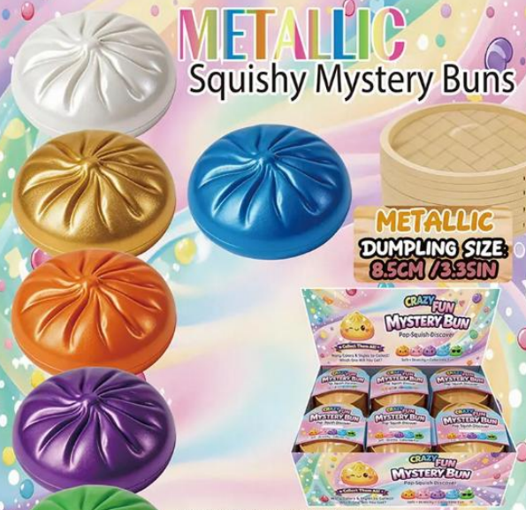Metallic Squishy Mystery Buns